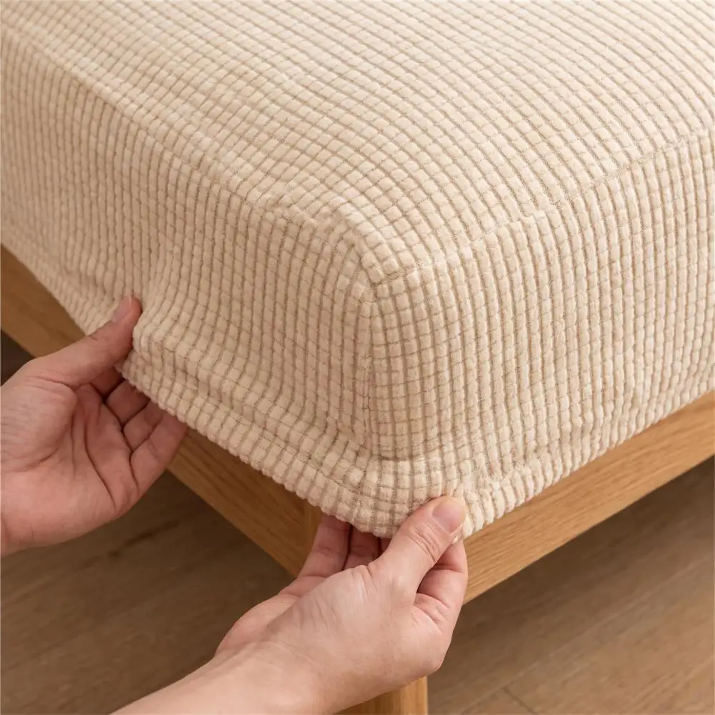 Stretchable Couch Cushion Covers Dust Proof Sofa Seat Slipcovers High Stretch Couch Cushion Cover Elastic Sofa Seat for Loveseat