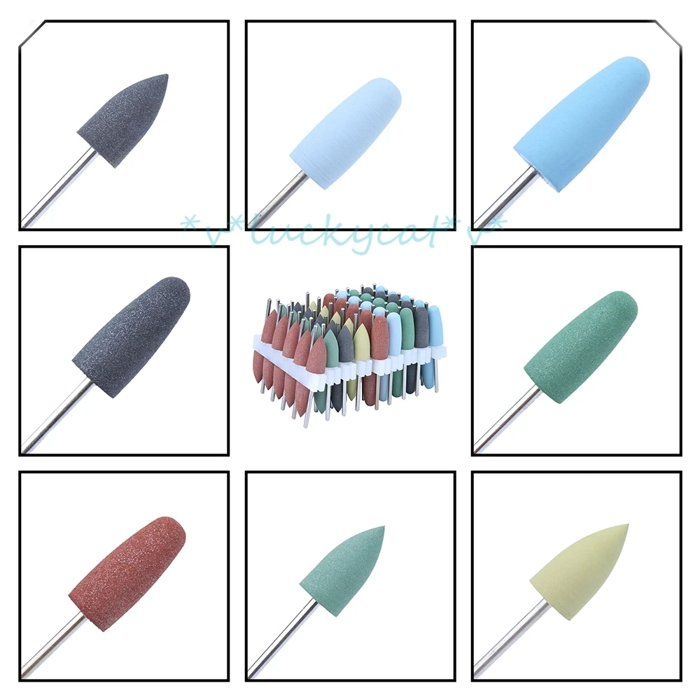 

50pcs 2.35mm Dental Silicone Polishers Resin Base Acrylic Polishing Burs dental polishing Equipment for dentist item tool