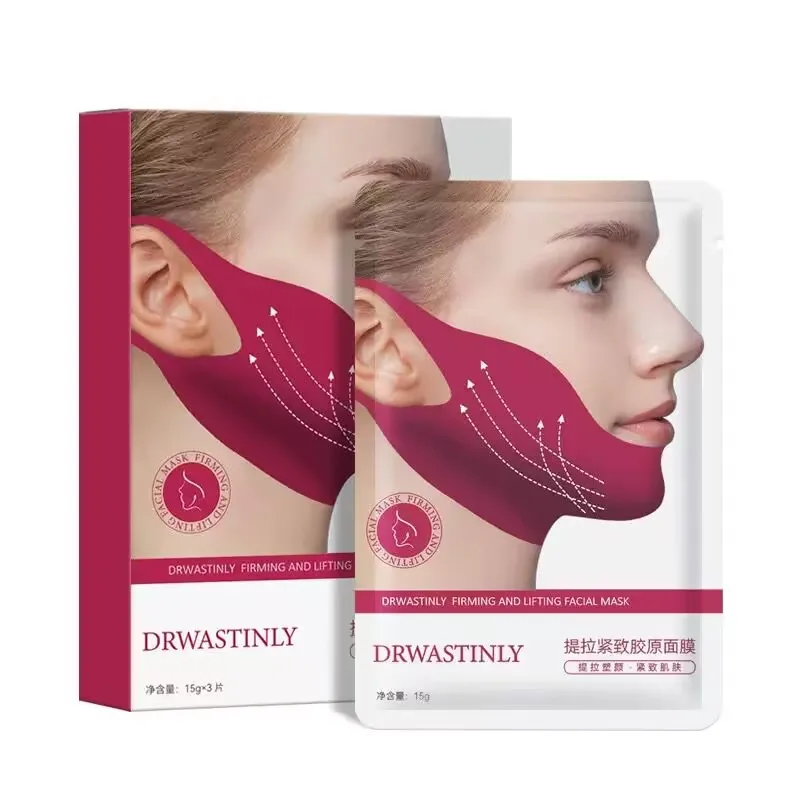 

Double Chin Eliminator V Line Shaping Face Masks Toning Hydrogel V-Face Mask Lifting Firming Chin Hook Ear Shaping Collagen Mask