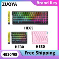 ZUOYA HE30 HE65 8K Wired Mechanical Single-Keyboard  Customizable Axes Hot Swap RGB Macro DefinitionWired Gaming Keyboard