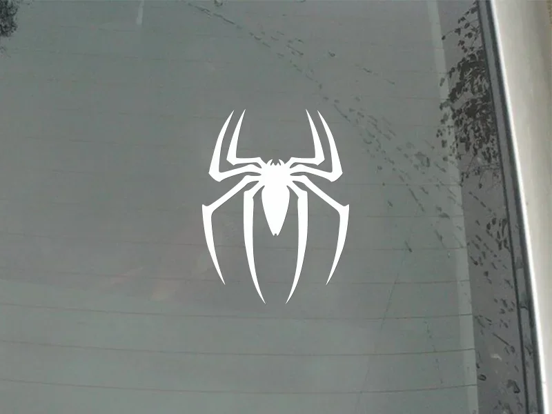 Black Spider Reptile Vinyl Sticker 15cm Waterproof UV-Resistant PVC Decal for Motorcycle Car Scratch Cover Cute Exterior Decor