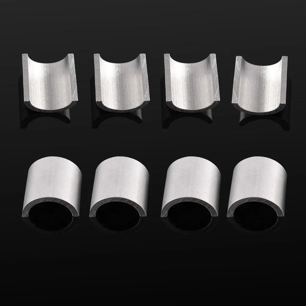 22mm to 28mm Handlebar Risers – Silver 4‑Piece Kit | Motorcycle Adapters, Easy Install, Better Riding Posture
