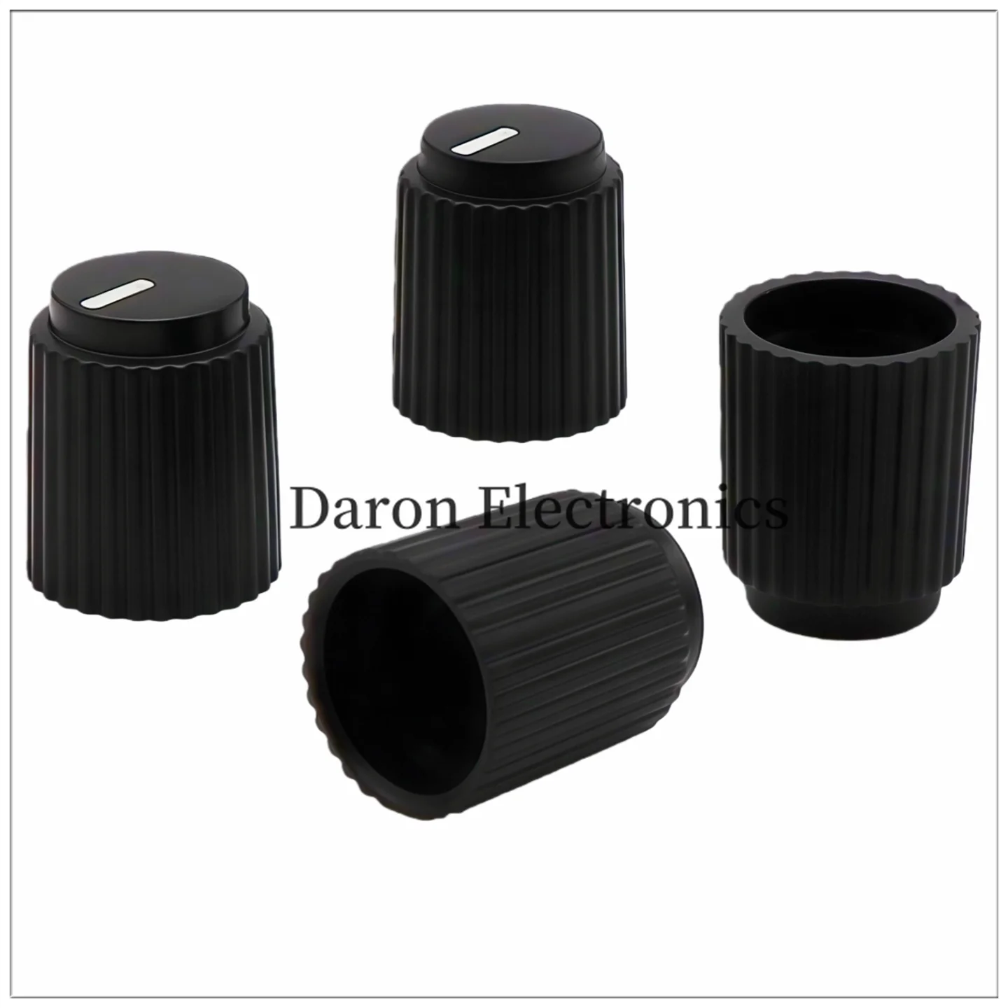 2 pcs Plastic electric guitar volume knob 15*18mm rosewood holes / D-shaped holes 6mm view 6