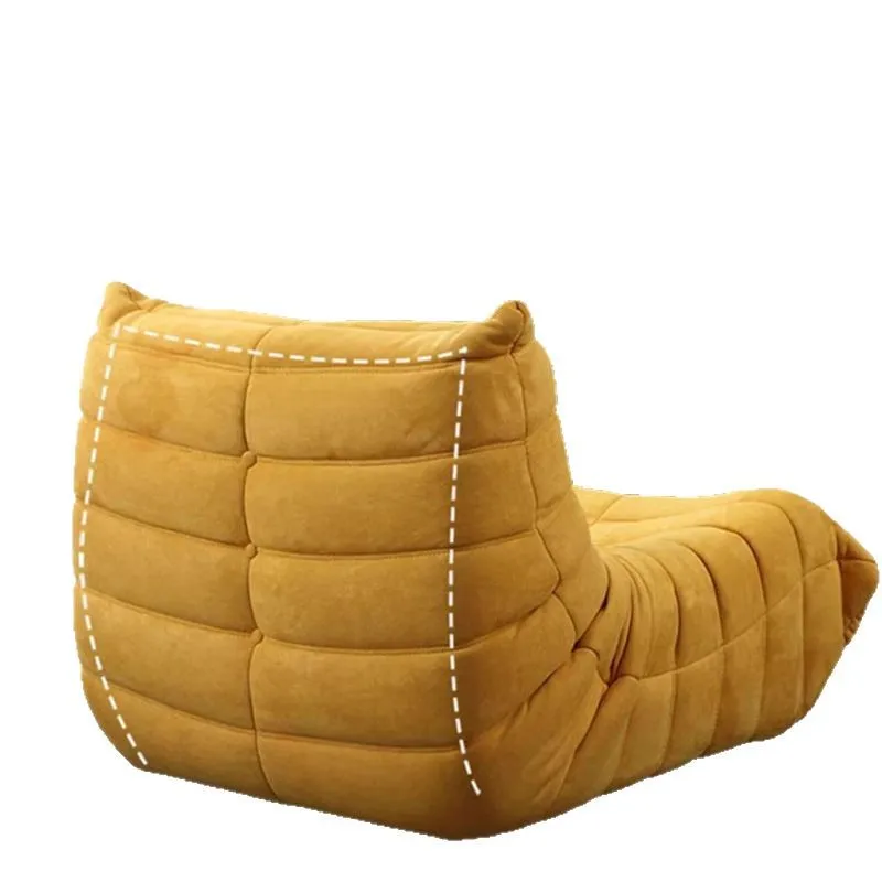 

Lazy fabric sofa Internet celebrity caterpillar sofa living room balcony floor-to-ceiling leisure reclining couch