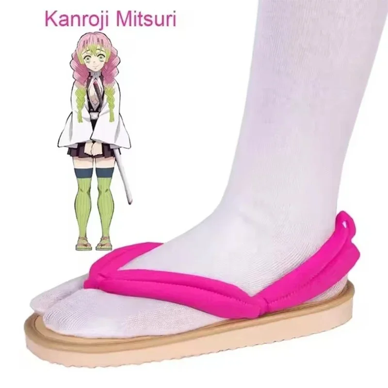 Anime Demone Slayer Scarpe Cosplay Kimetsu No Yaiba Kamado Tanjirou Zoccoli Sandali Kamado Nezuko Geta Kochou Shinobu Infradito