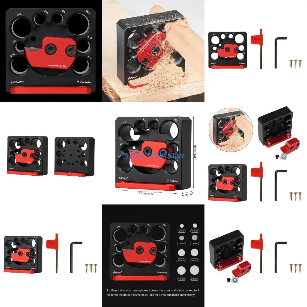 

L8RC Регулируемый приспособление для изготовления дюбелей, метрическое приспособление 8 мм-20 мм с твердосплавным лезвием, для