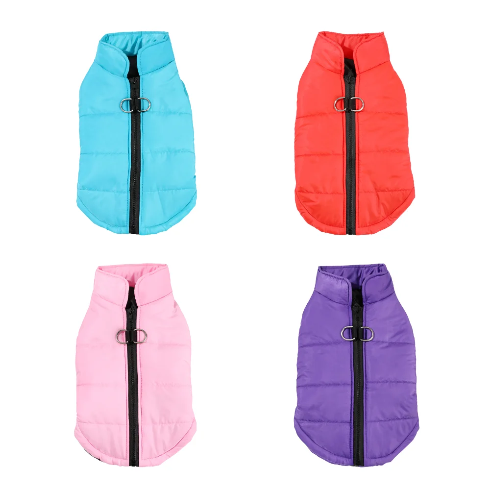 Winter Warm Dog Jacket Coat Waterproof & Windproof Costume for Small Dogs Cats Chihuahua Yorkies French Bulldog Zipper Overalls