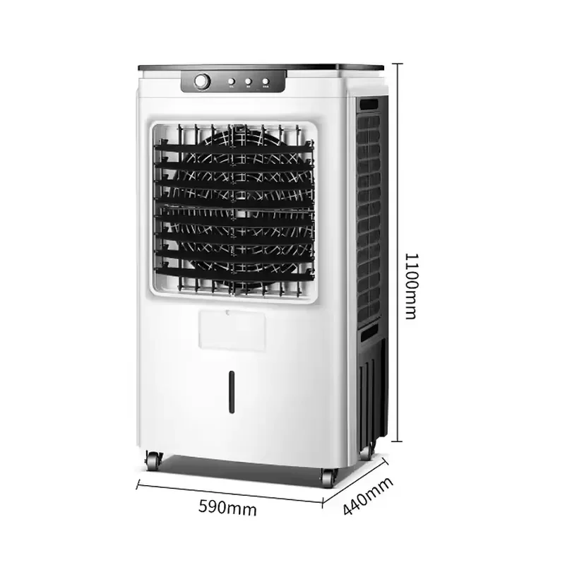 250W Big Power 45L Capacity Portable Air Cooler Strpng Wind and Three Adjustable Speed Settings Evaporative Air Cooler
