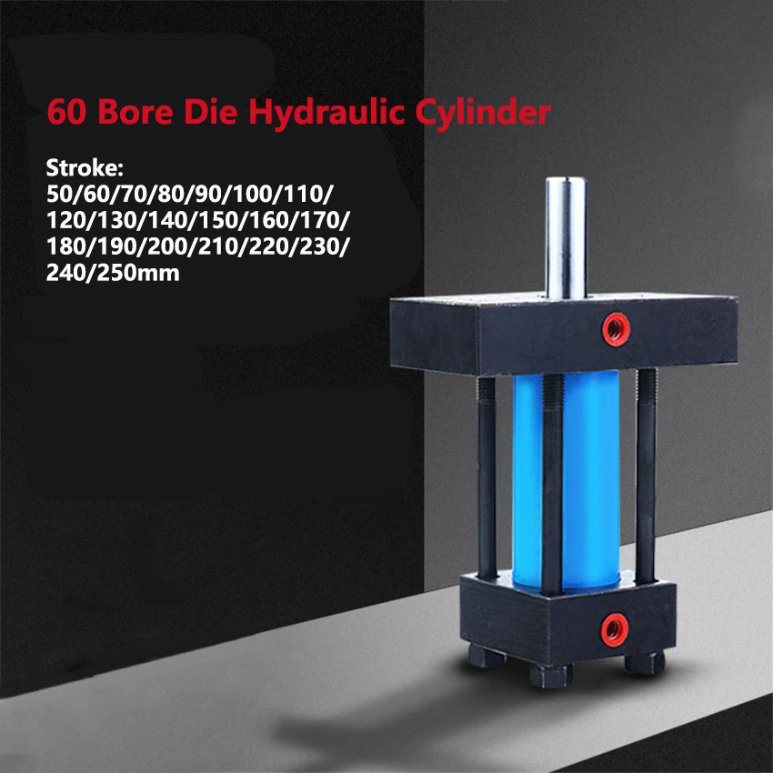 

60mm Bore Die Hydraulic Cylinder 50-250mm Stroke ZG1/4 Hydraulic Oil Cylinder High Temperature Resistant Die-casting Cylinder