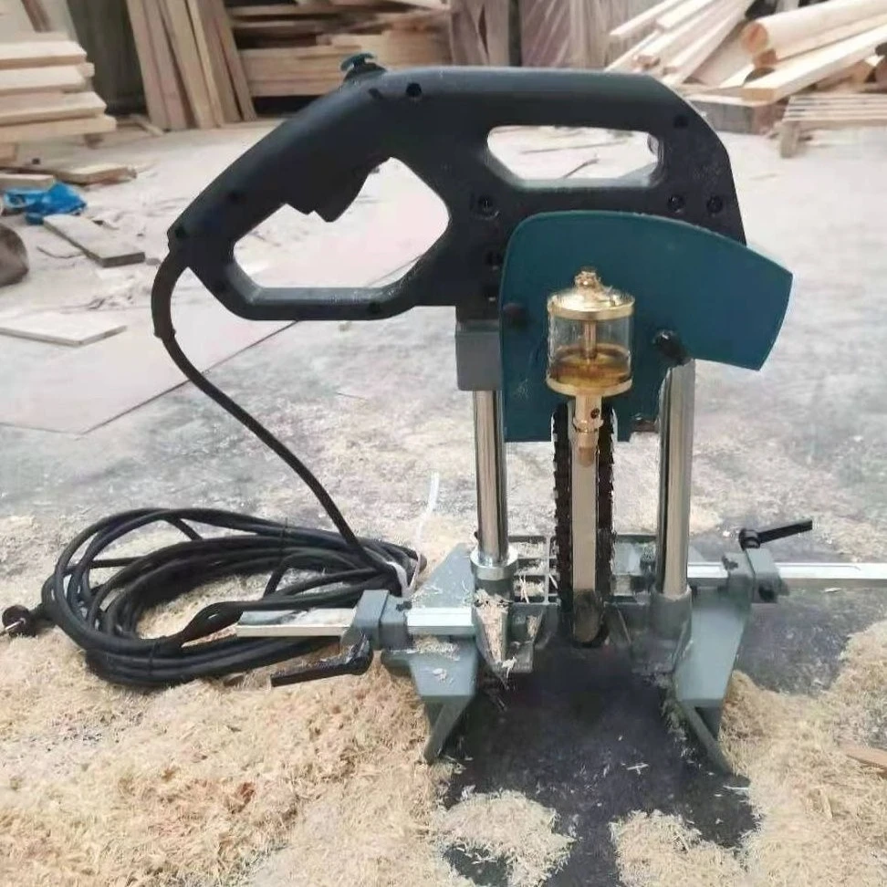 Wooden house square wood round wood punching machine, chain mortise and tenon machine opening machine Portable cutting