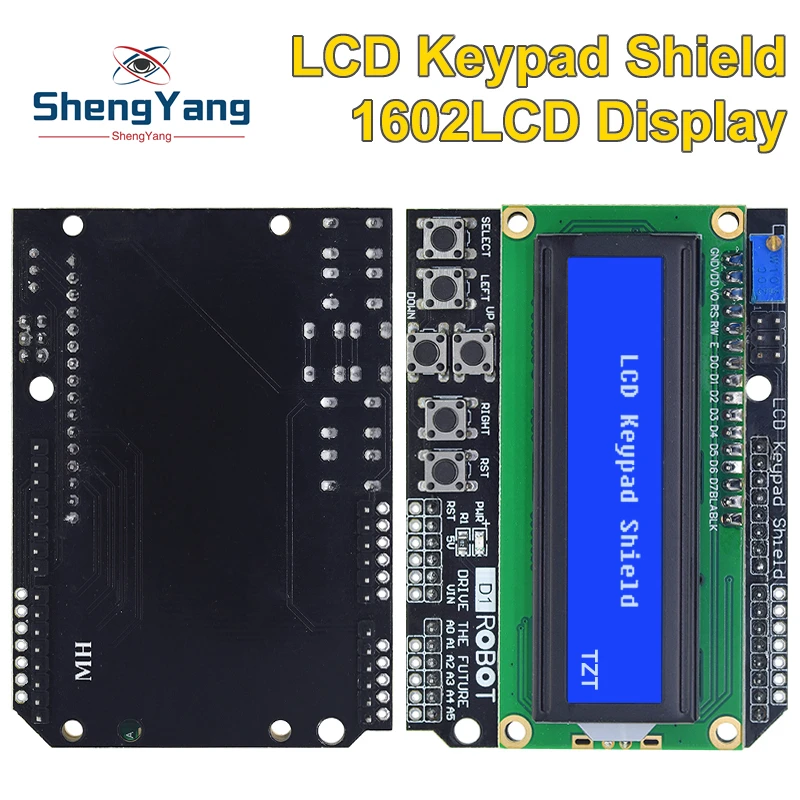 1602 LCD Keypad Shield LCD1602 LCD 1602 Module Display For Arduino ATMEGA328 ATMEGA2560 raspberry pi UNO blue screen