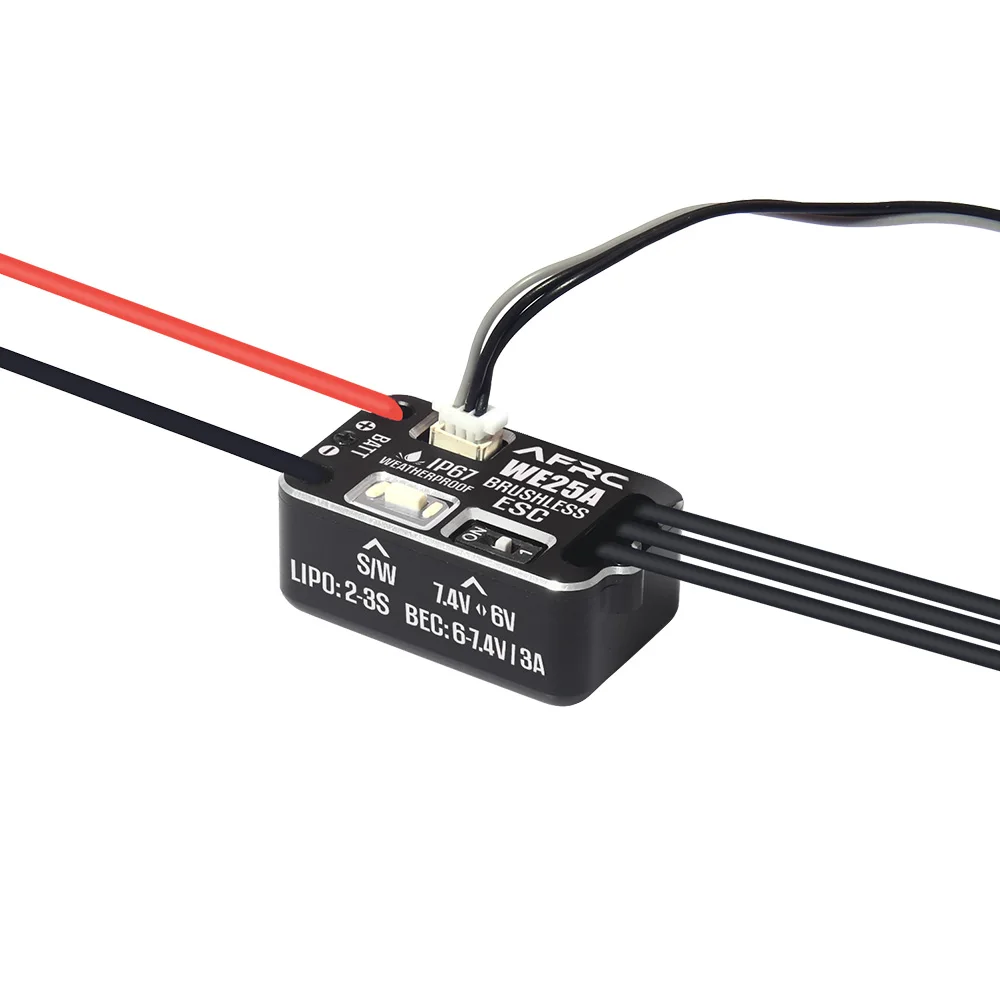 Zestaw ESC AFRC 25A Bezszczotkowy do MINI RC Crawler Axial SCX24 TRX4M Samochód RC 1/18 1/24 DIY Montaż Ulepszenia