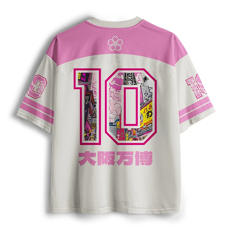 Osaka Wanbo Tongtenge Street View Football Baseball Shirt Casual Sports Men and Women 3D Printed Short Sleeves
