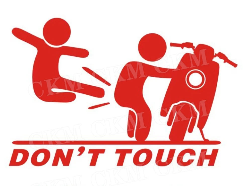 Car Sticker-Don't Touch My Car Personalized Creative Funny Car Decoration Stickers Window Glass Decoration Auto Sticker