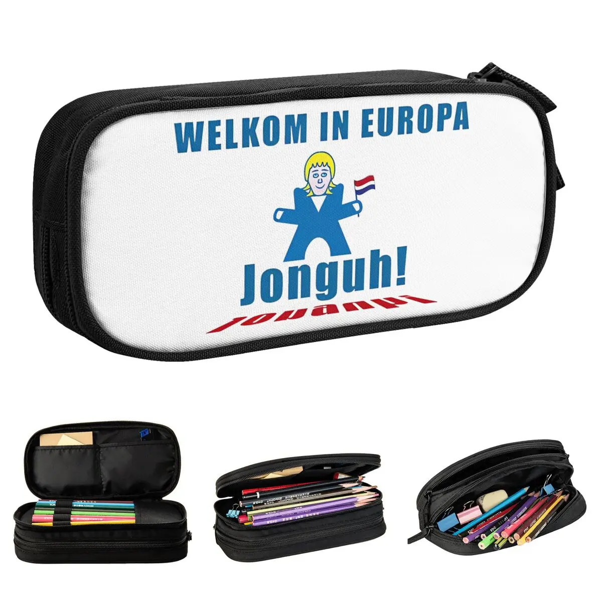 Europapa Joost Klein Eurovisions 2024 Pencil Case Pen Box Pencil Bags Girl Boy Big Capacity School Supplies Gifts Pencilcases