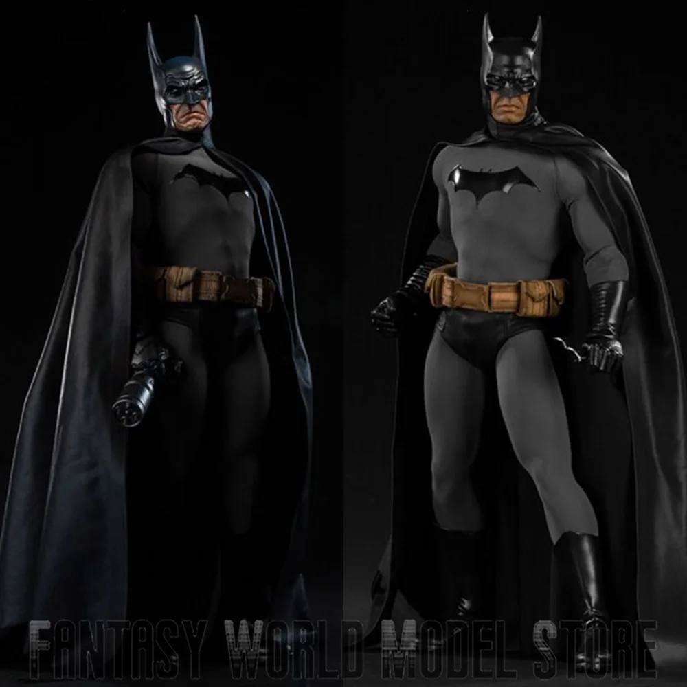 In Stock Sideshow 1000902 1/6 Scale Gotham Knight Bat Hero 3 Interchangeable Head Sculptures 12'' Full Set Action Figure Model