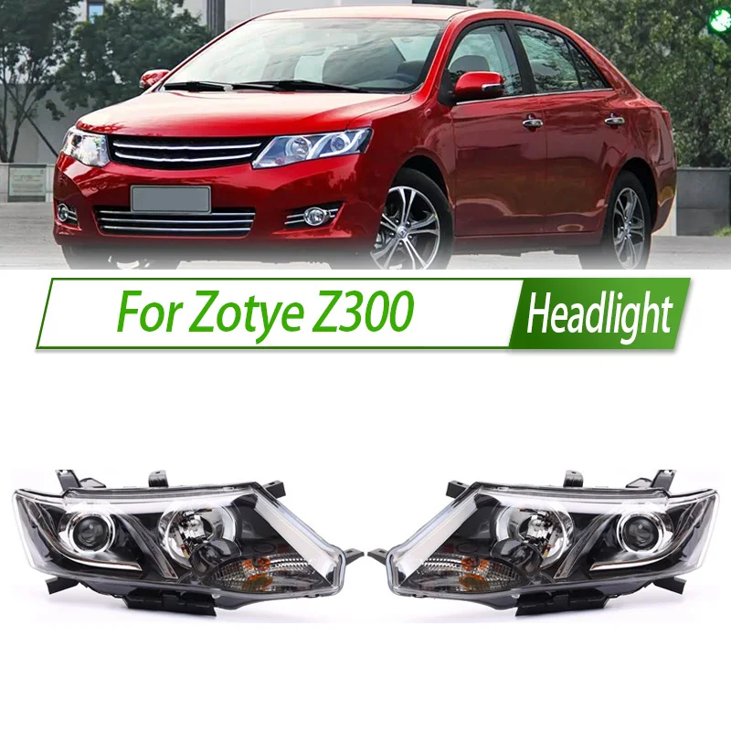 For Zotye Z300 Halogen Headlight Assembly OEM Style Front Headlamp Bulb Socket Plug & Play Replacement