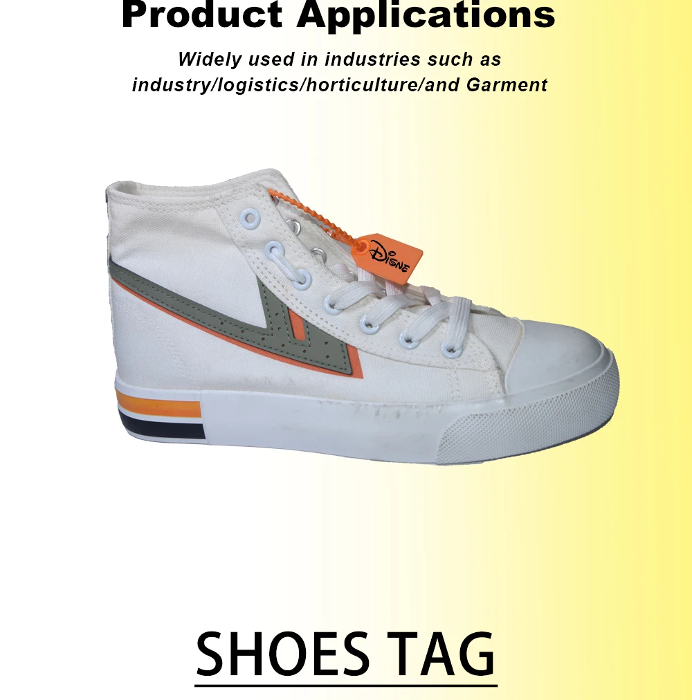 100 Stück individuelle Logo-Sneaker-Etiketten aus Kunststoff, Einweg-Siegel, personalisierte Marken-Drucketiketten für Kleidung, Schuhe, Bekleidung, 250 mm – Detail 7