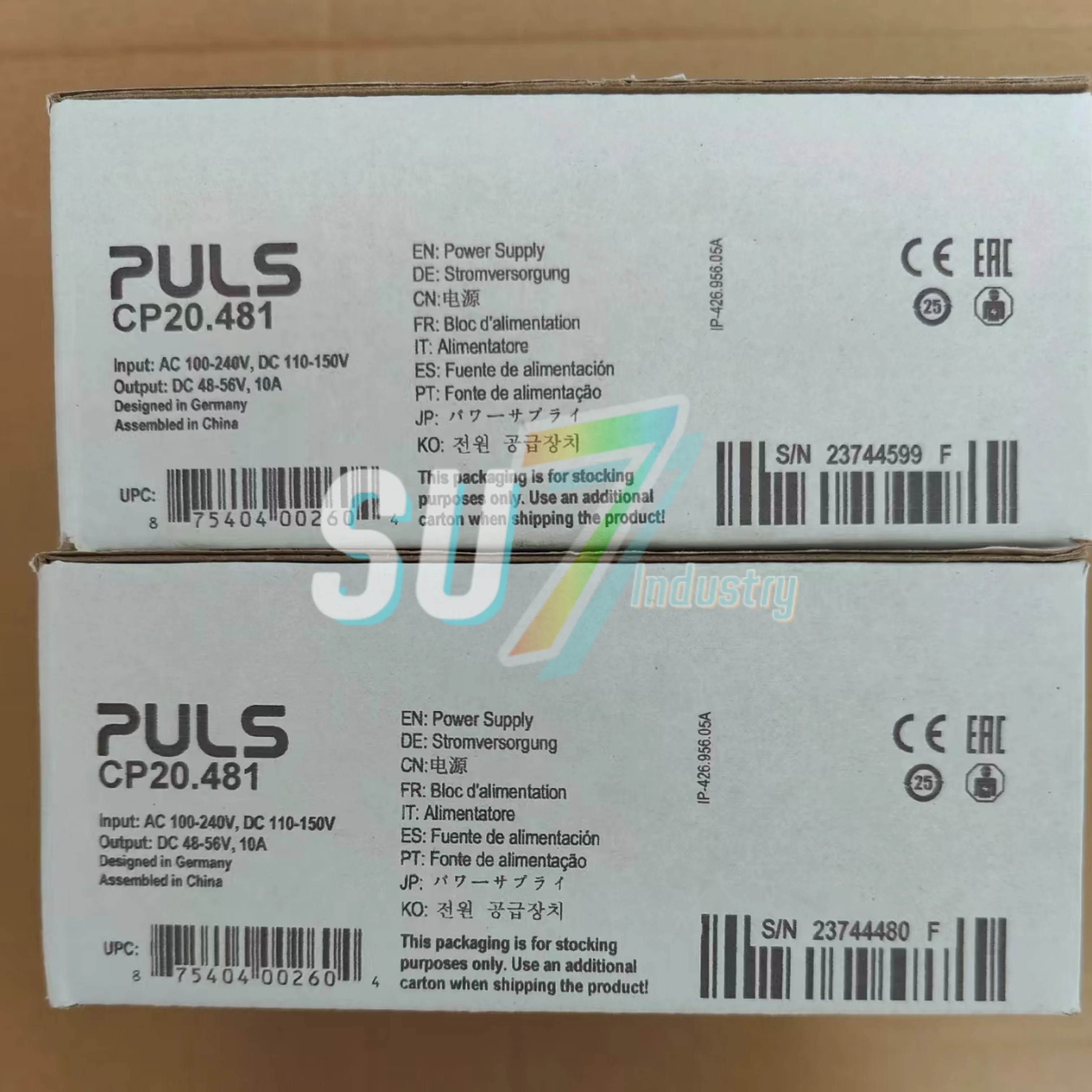 New In box   Power supply   CP20.241-S2   CP20.248   CP20.481