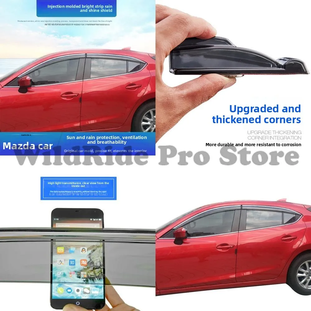 

1 комплект, литой дождевик для Mazda 3 Axela Mazda 6 Ruiyi Atenza 323 Rain Guard