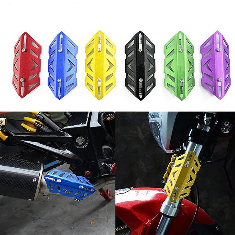 Motorcycle Fork Guards 1PCS Motorcycle Front Fork Shock Absorber Cover Aluminum Alloy Front Fork Guards Protection Cover Fork