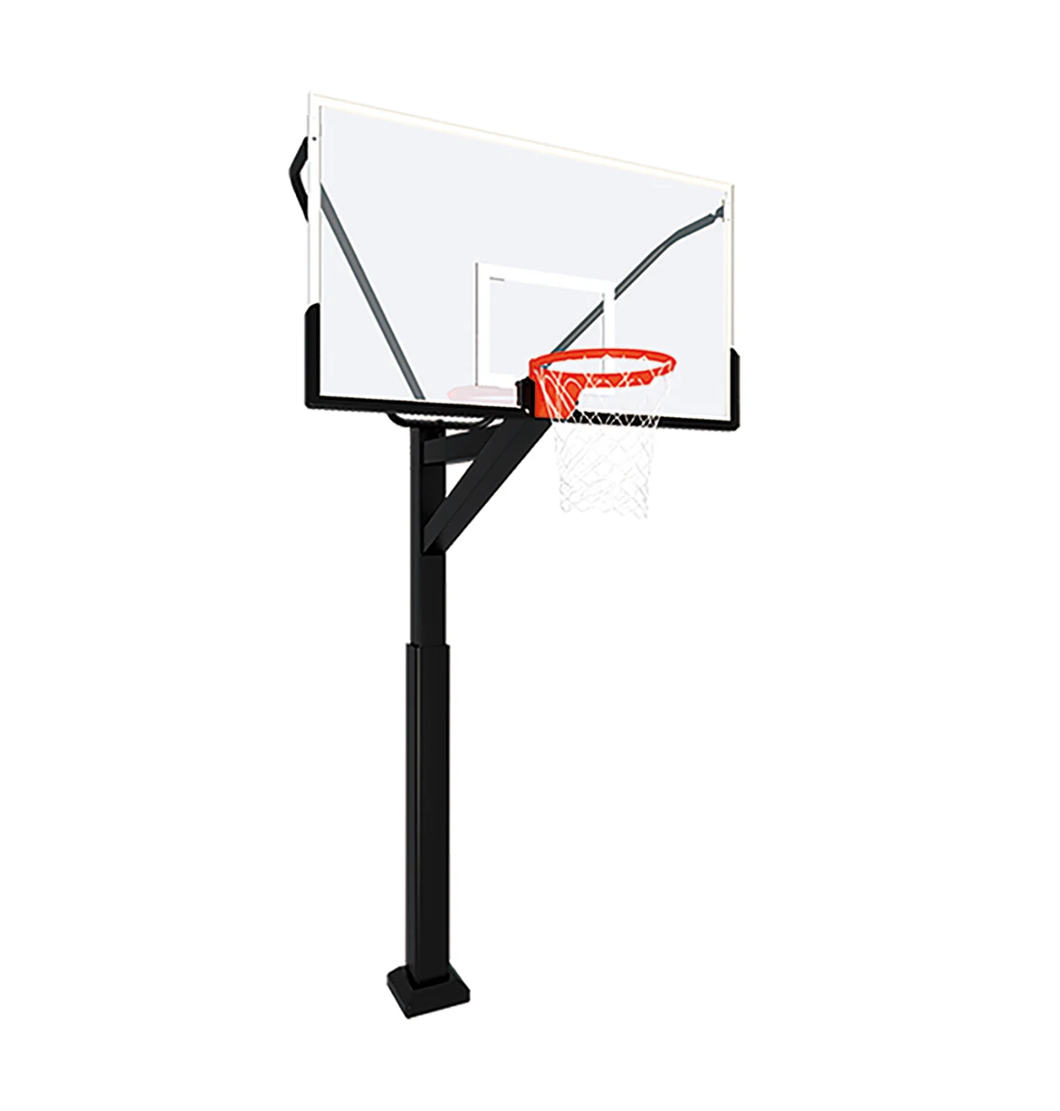 New Popularity Fixed Single Arm Basketball Hoop Basketball Stand