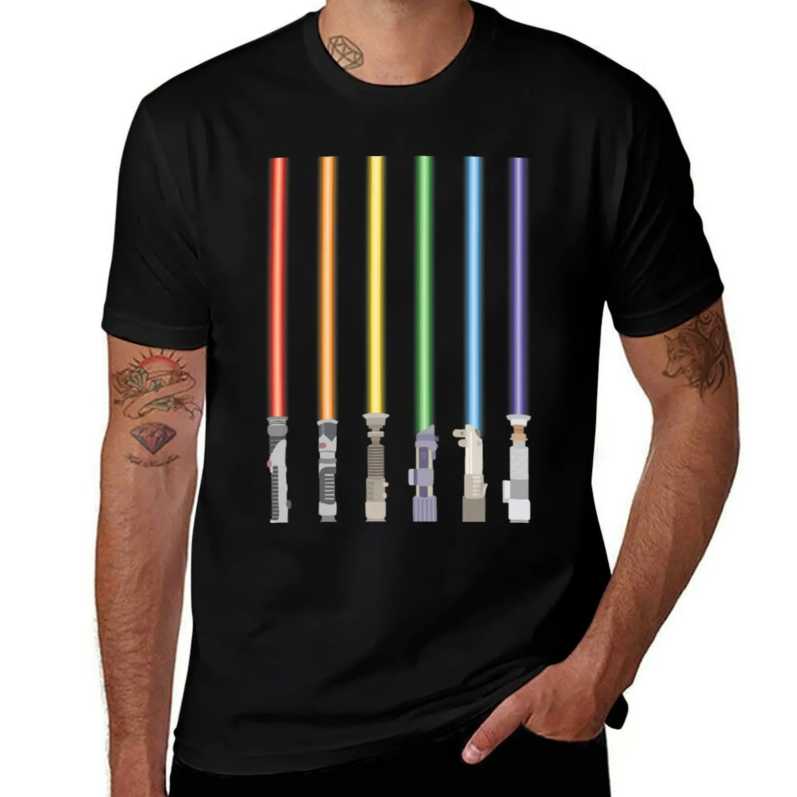 

Lgbt Light Sword Tshirt, Lgbtq Pride Flag Saber T-Shirt anime t shirts for man cotton tshirt 100% T-Shirt