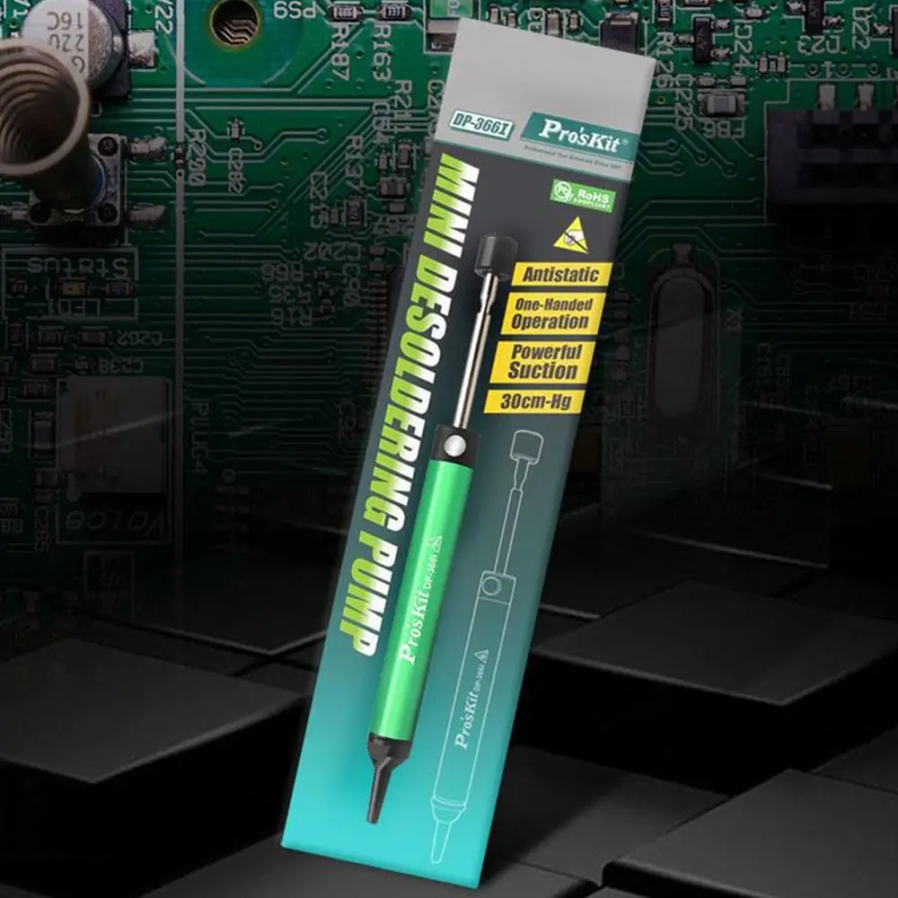 Durable DP-366I Vacuum Sucking Pen Aluminum Alloy Anti-static Suction Remover Sucker Tin Suction Device Desoldering