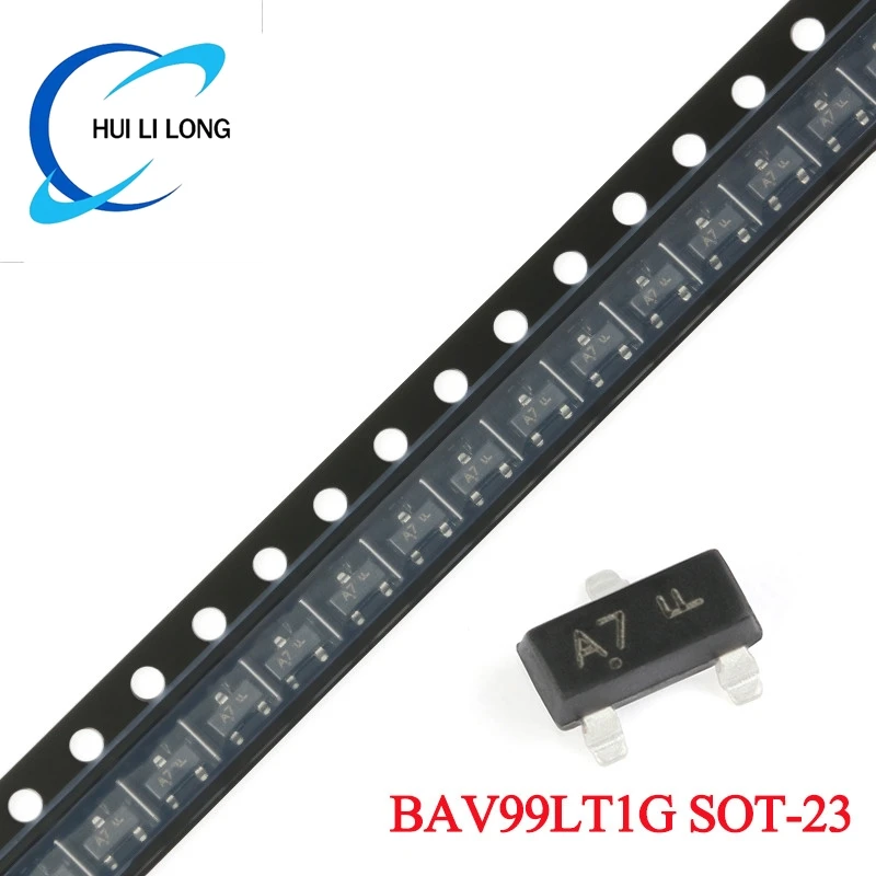 10-100pcs BAV99LT1G SOT23 BAV99 BAV99LT BAV99L SOT-23 A7 Dual Series SMD Switching Diode