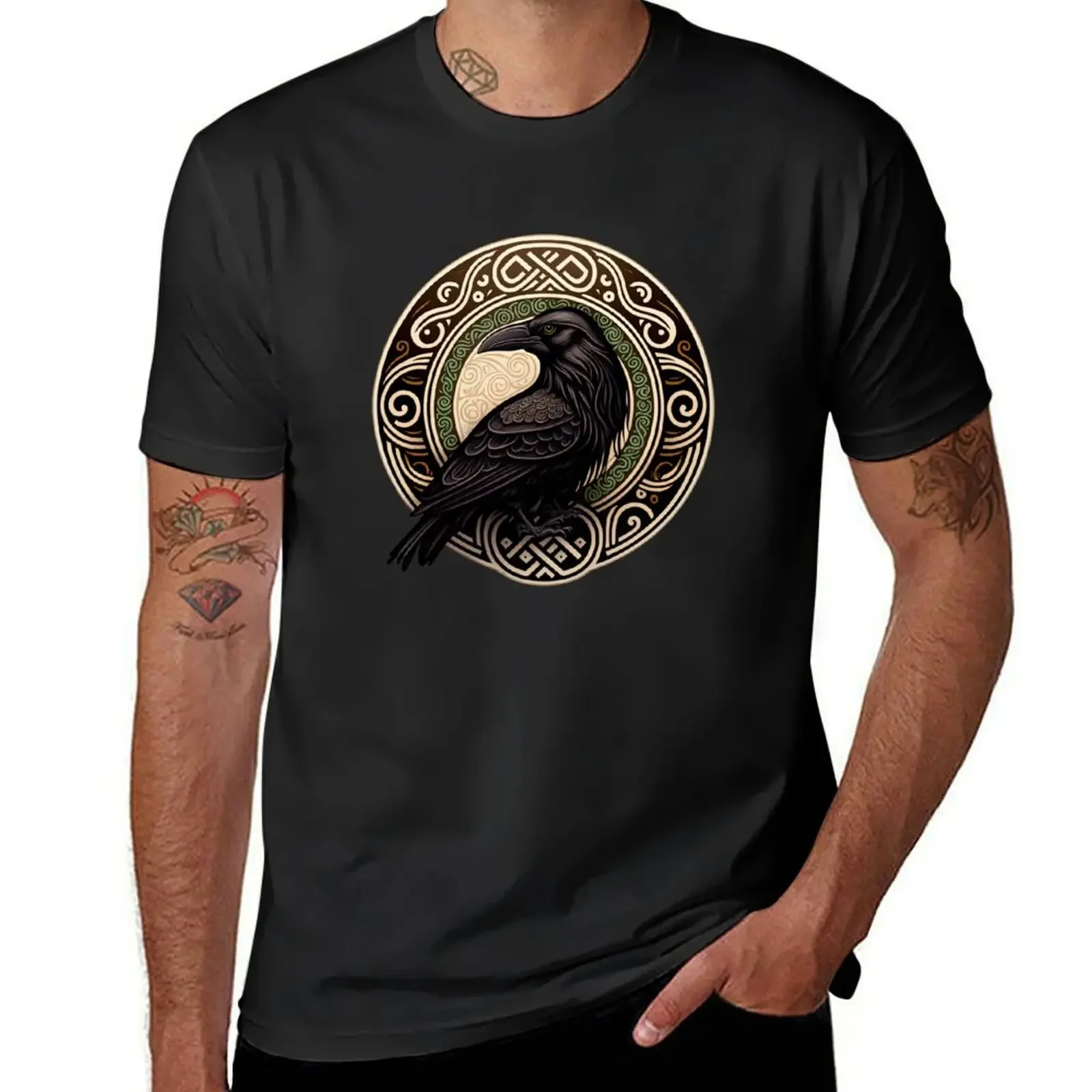 Huginn and Muninn T-Shirt funnys aesthetic clothes tops mens graphic t-shirts big and tall