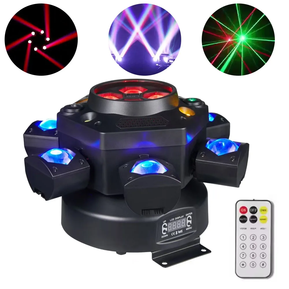 Remote Control DJ Lighting 150W LED Bee Eye Moving Head Light Flash Effect Light with White Yellow Strobe Beam for Night Club