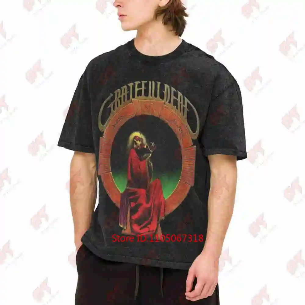 Blues For Allah Retro 80s Vintage Washed Tee Pure Cotton T-Shirt
