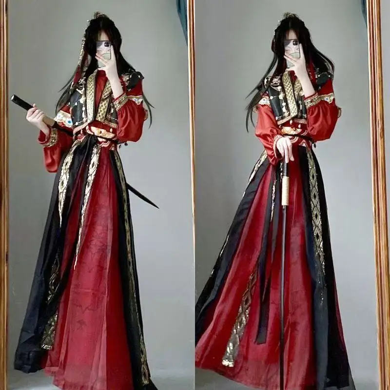 

Костюм для косплея «Молодой принц» для мужчин и женщин, униформа древнего мечника в стиле уся, традиционное китайское платье Ханьфу, костюмы на Хэллоуин