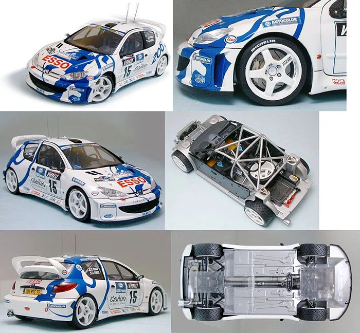 TAMIYA 1:24 206 WRC 24221 Assembled Vehicle Model Limited Edition Static Assembly Model Kit Toys Gift