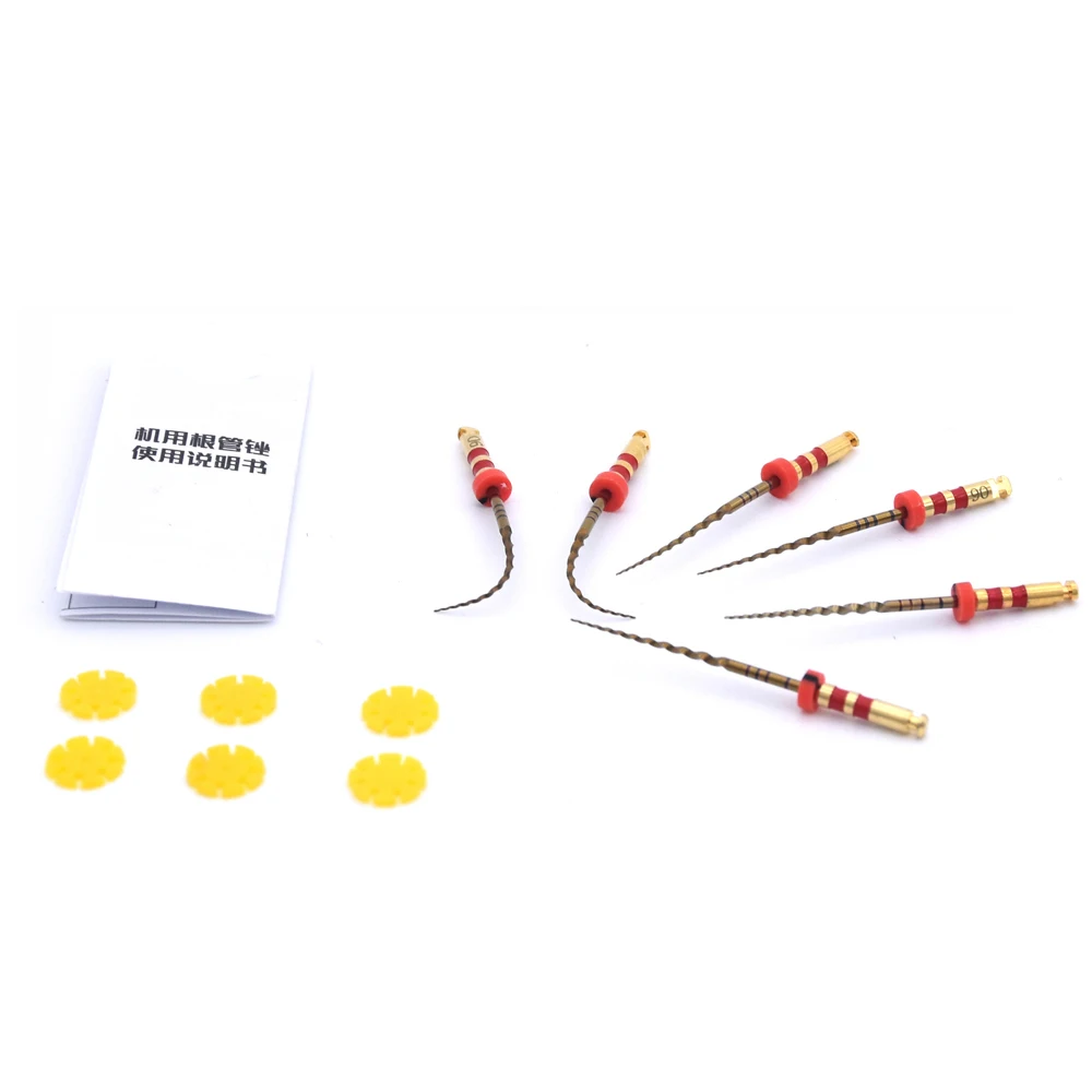 

6pcs/pack E-FLEX Dental Endodontic Rotary Files Heat-Activated Nickel-Titanium E-FLEX File Dental Root Canal Files Rotary Files