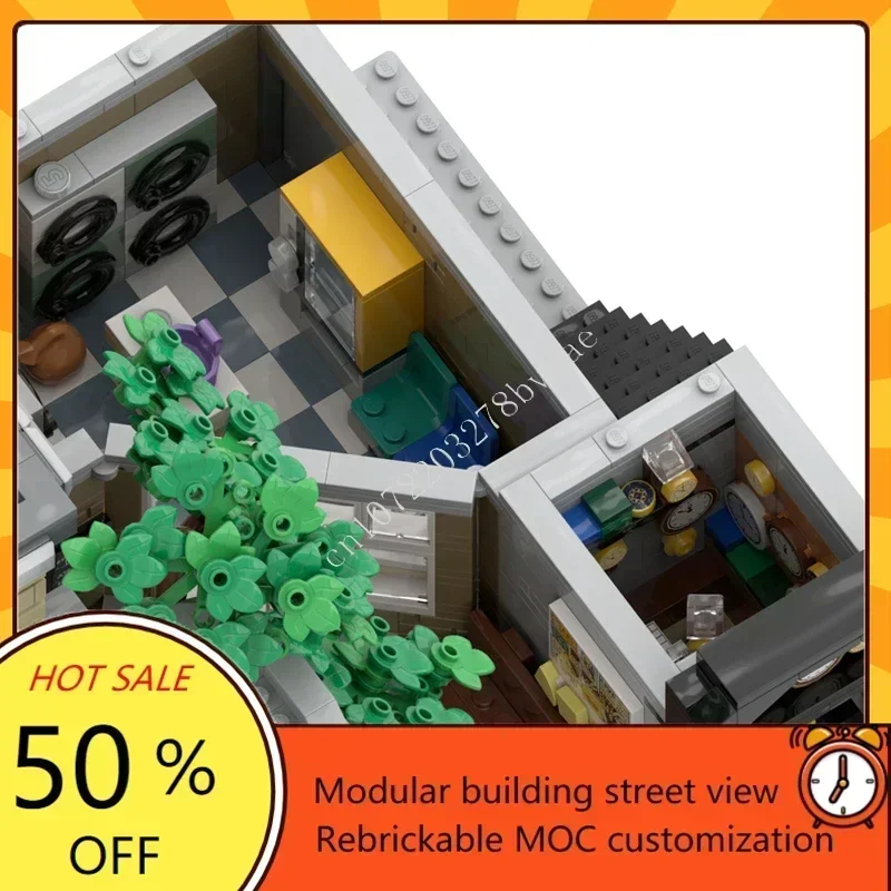 Modular MOC 3206PCS Community Courtyard Creative Street View Model Custom Architecture DIY Education Assembly Toy Gift