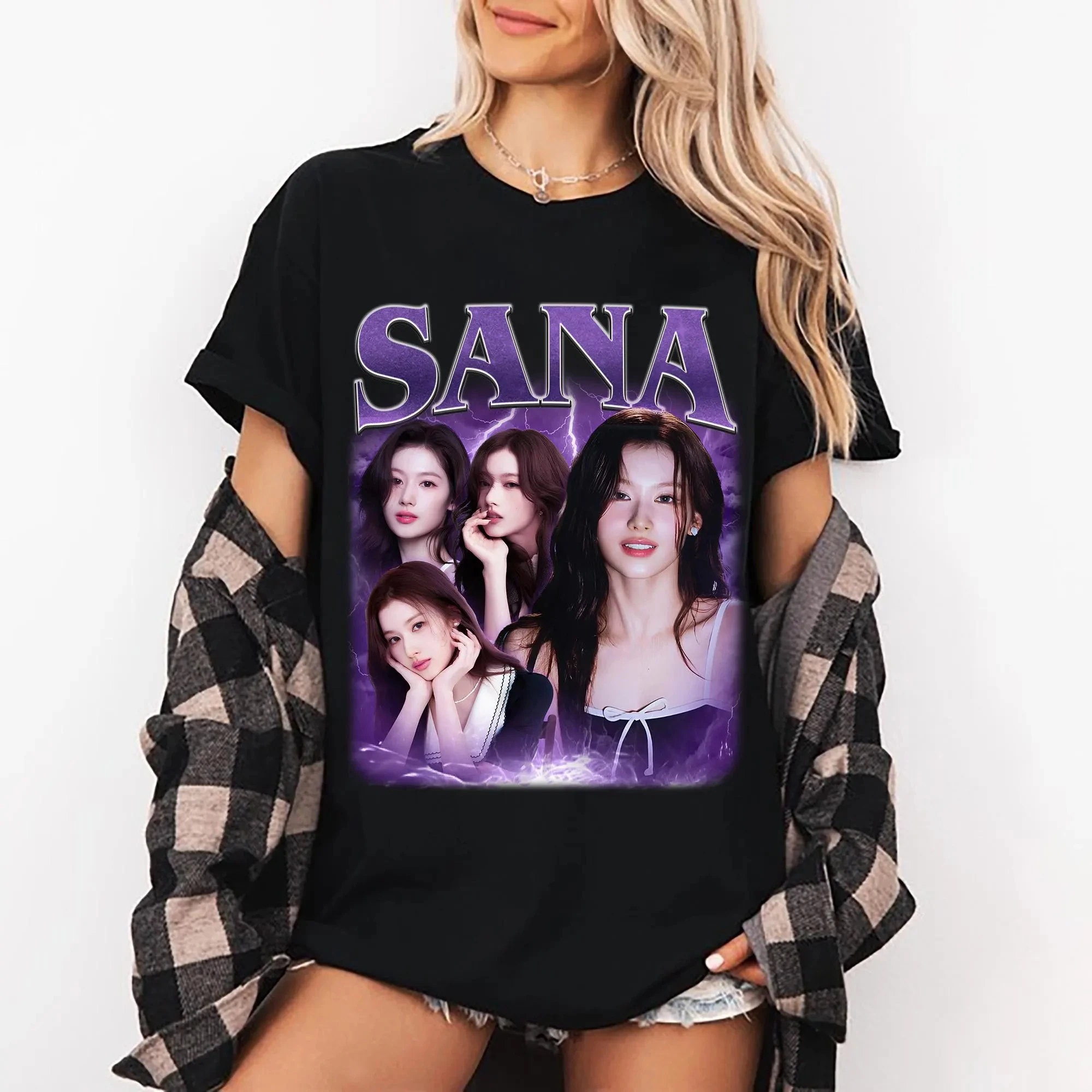 Sana twice tshirt-AliExpress