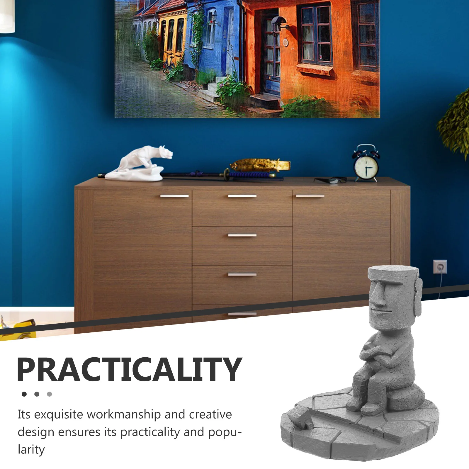 

Modern Resin Statue Home Decor Modern Sculptures Home Decor Creative Phone Pen Holder Art Sculpture DY2075 10A Mini