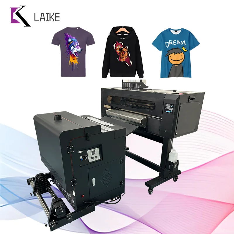 

A1 Size 60cm DTF Printer with Hot Powder Shaker for T Shirt Printing Various PET Film with Dual Printhead