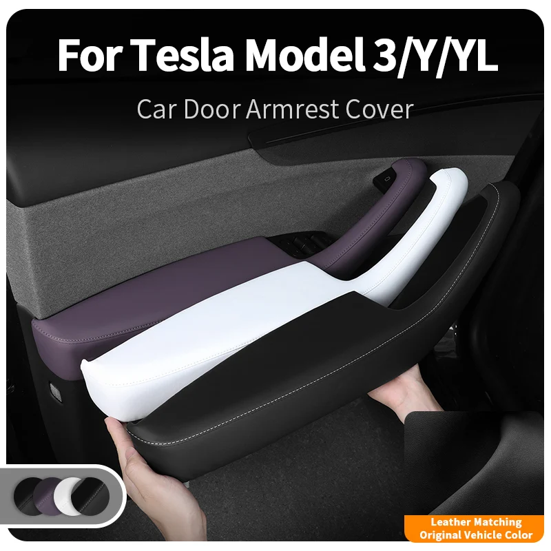 poignee-de-porte-de-voiture-en-cuir-de-couleur-d'origine-abs-housse-de-protection-accessoires-interieurs-pour-tesla-model-3-model-y-model-yl