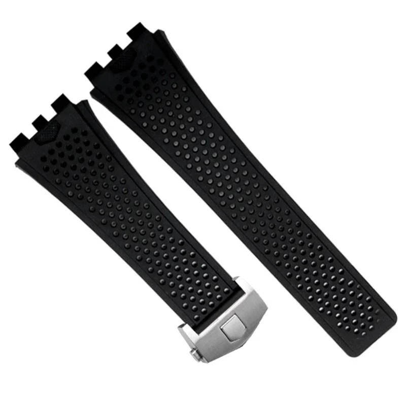 22mm Silicone Bracelet Suitable For TAG HEUER Carrera Series watch Strap Men's Concave Convex Interface Watchband