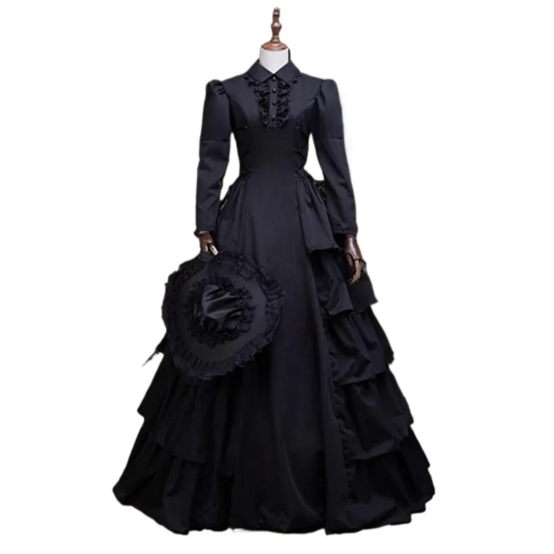 Victoria Dress Cosplay Renaissance Gothic Lace Queen Princess Long Dresses Halloween Party Costume  cosplay costumes