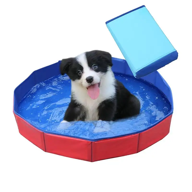 Piscina de baño plegable para perros, juguete de piscina para gatos con agua de peces, juguetes interactivos para gatos sin fin, lavabo de agua para limpieza de mascotas