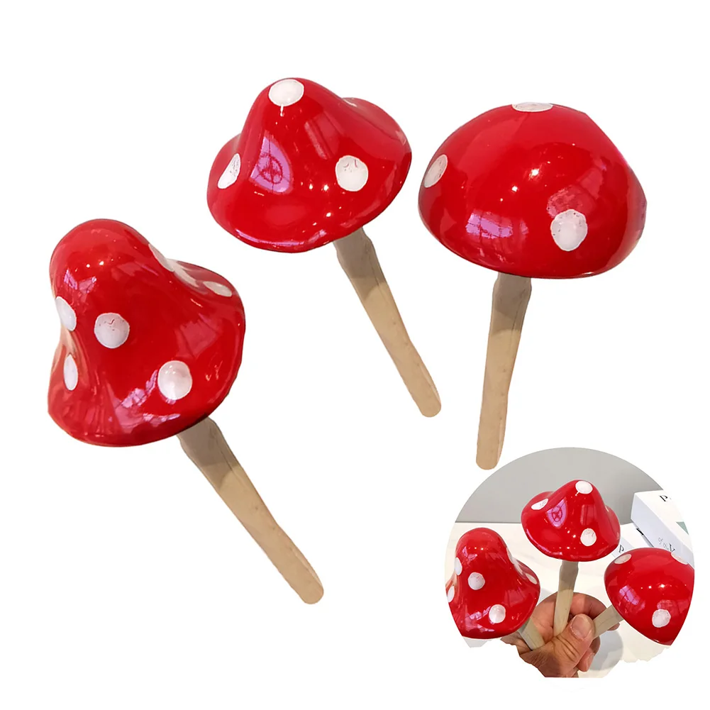 Enhance Garden Outdoor Clay Mushrooms Breathable Clay Mushrooms Comfortable Polyester Red Clay Mushrooms Monitor