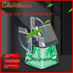 Solar Energy Auto Instrument Panel Air Freshness Windmill Design Light Durable Windmill Aromatherapy Solid Car