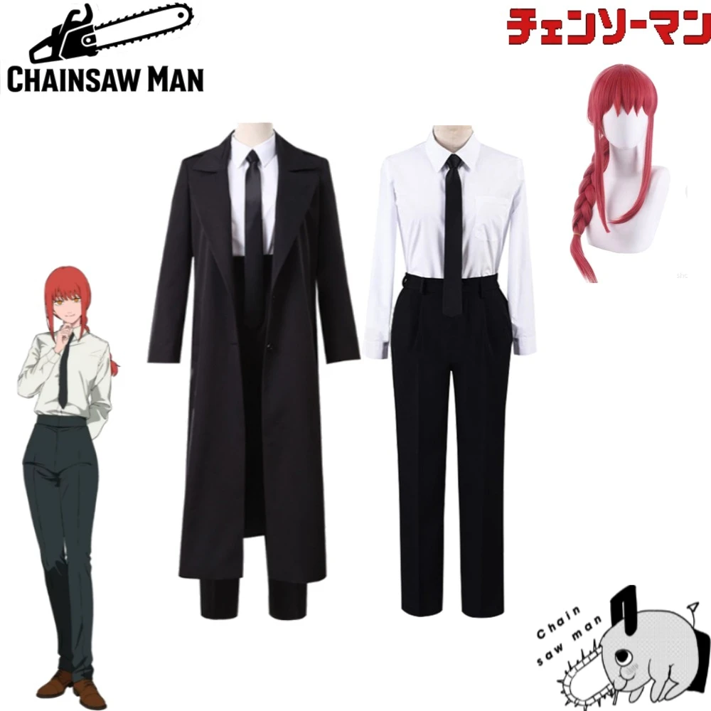

Chainsaw Man Makima Cosplay Costume Full Set Control Devil Anime Game Outfit for Halloween Stage Performance Cosplay