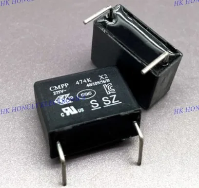 10PCS CMPP 104K 224K 334K 474K 684K X2 275V 0.1UF 0.22UF 0.33UF 0.47UF 0.68UF 100NF 220NF 330NF 470NF 680N P=15mm FILM CAPACITOR