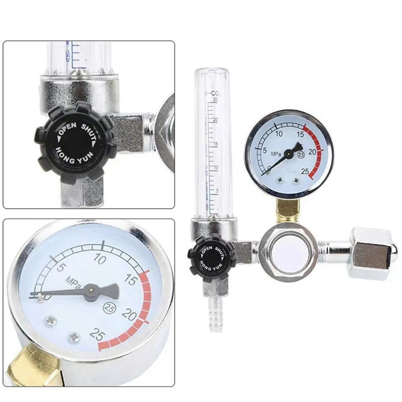 Gas Pressure Reducer Cylinder Pressure Reducing Valve 0-25Mpa Arc Welding Gas Meter Welding Meter Pressure Reducer