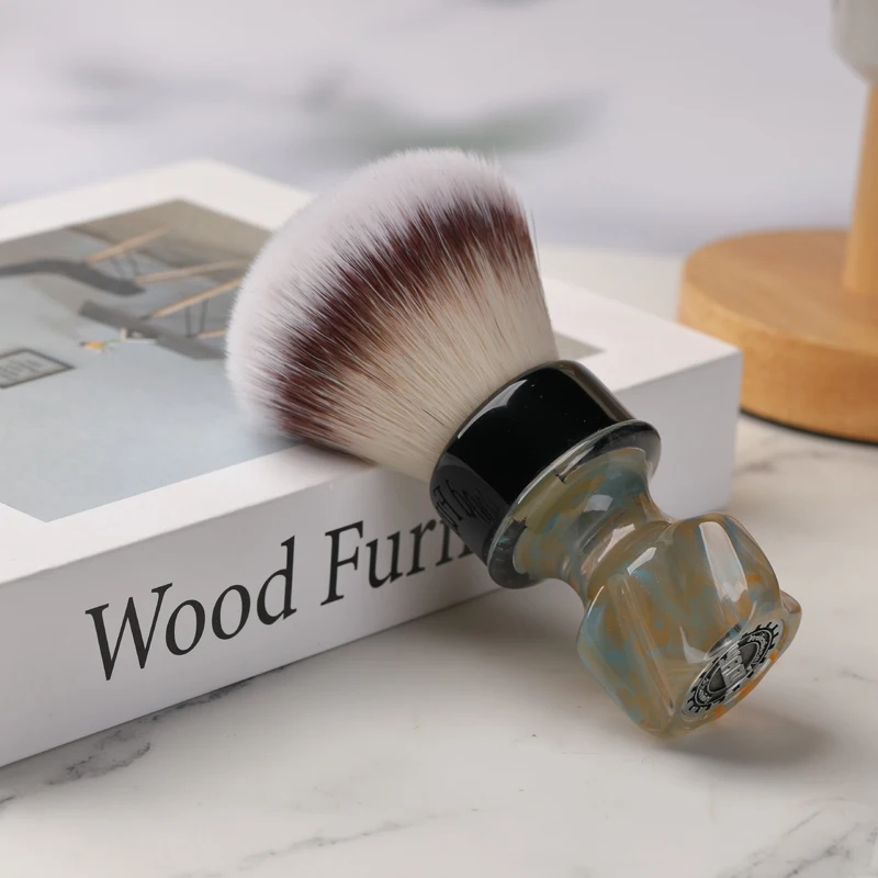 2026 Sale! YAQI Nebula 28MM Synthetic Knot Wet Shaving Brush - High quality Hypoallergenic Men's Travel Beard care tool