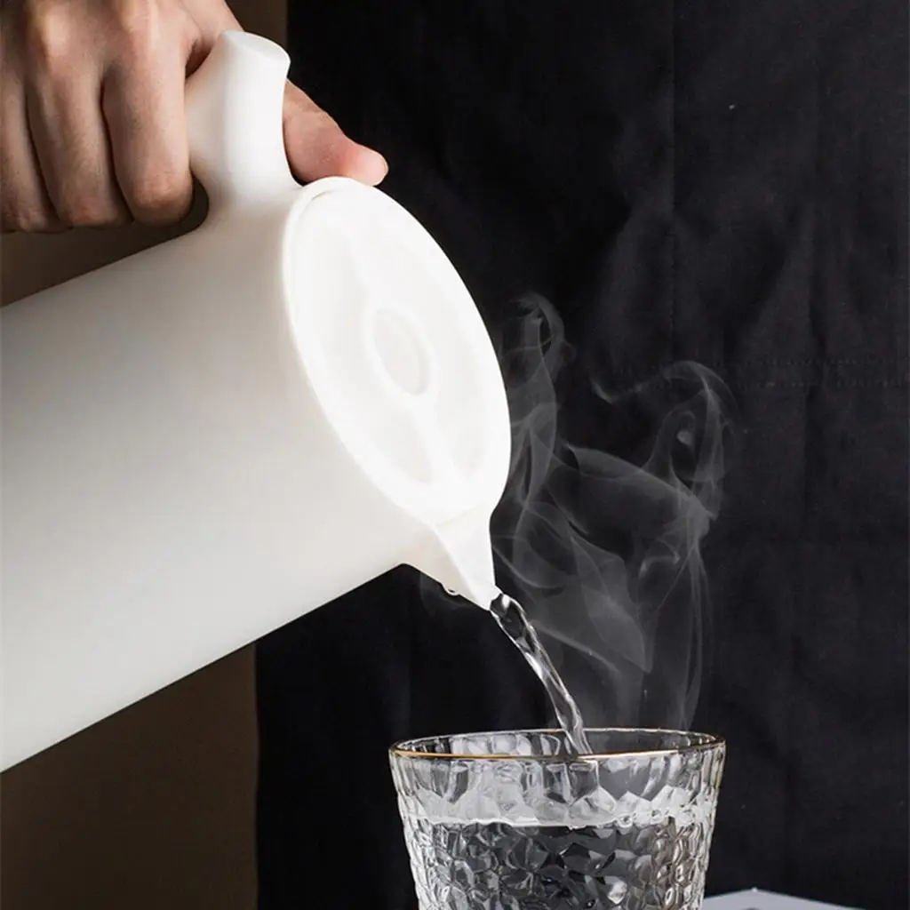 

1L Thermal Insulation Kettle Glass Liner Double Walled Coffee Carafe Jug
